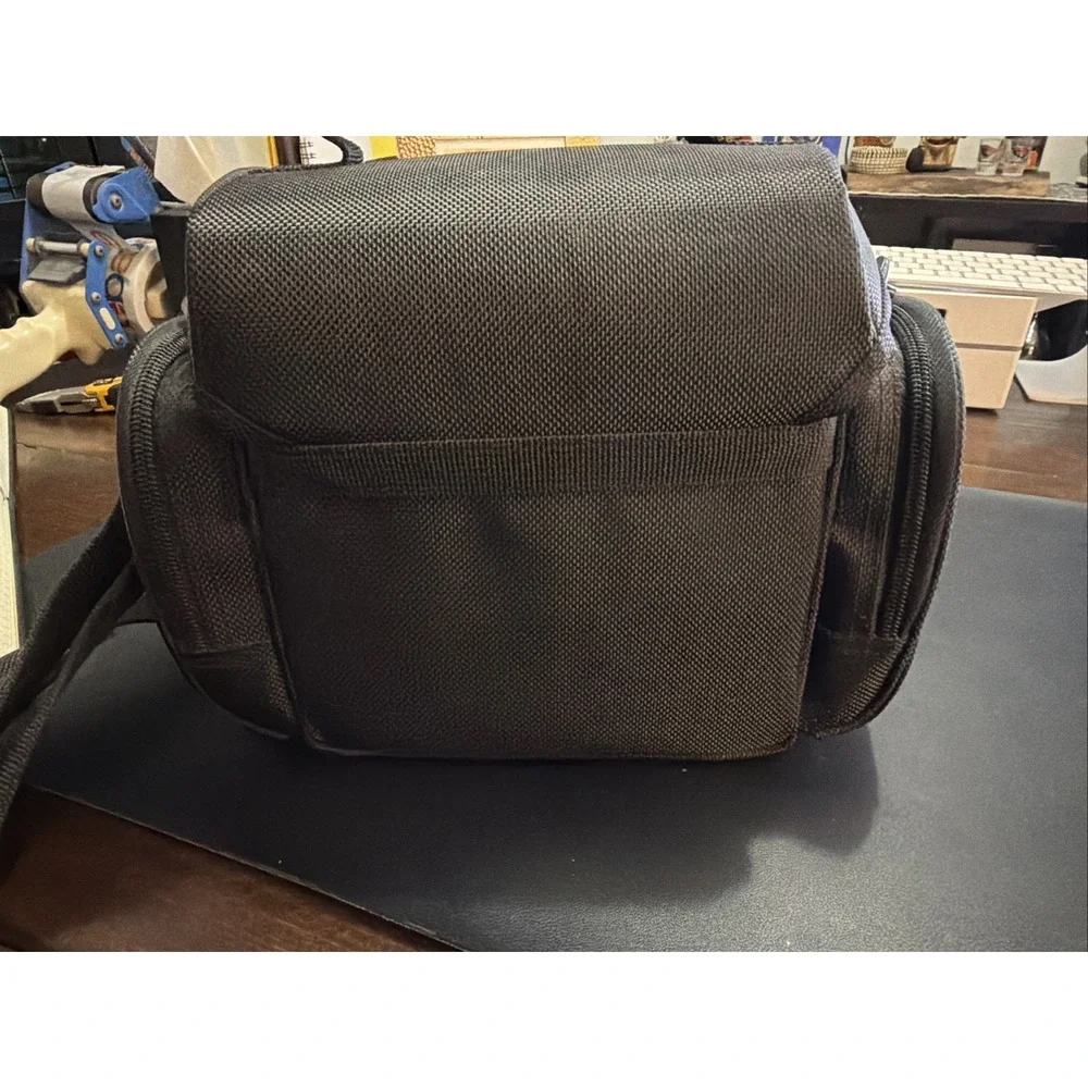 Kodak Camera Bag Multi Compartments Soft Adjustable Shoulder Strap Black 10x5x8!